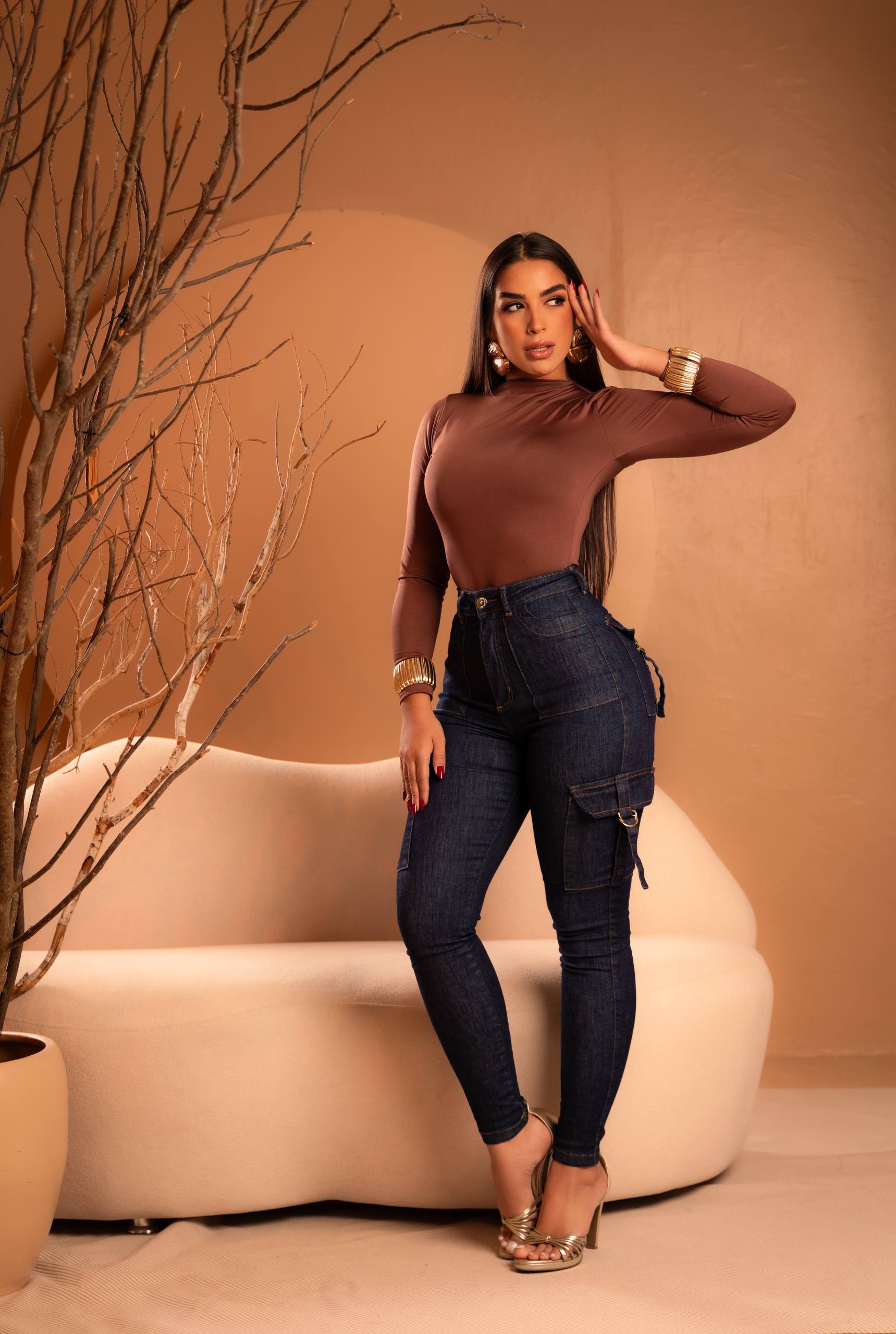 Calça Modeladora Jeans Pearl