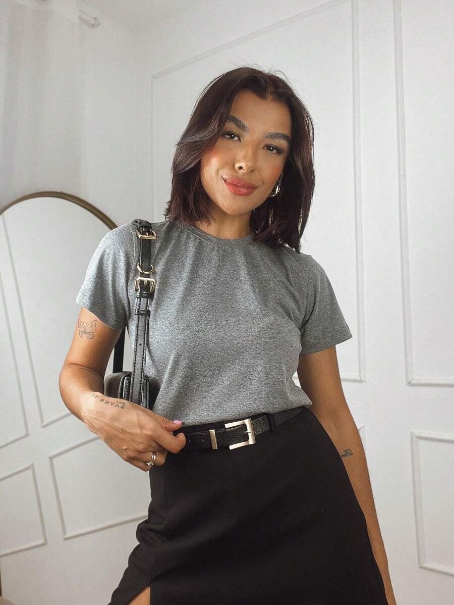 Camiseta Básica 100% Algodão T-Shirt