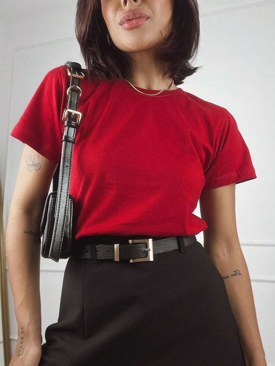 Camiseta Básica 100% Algodão T-Shirt