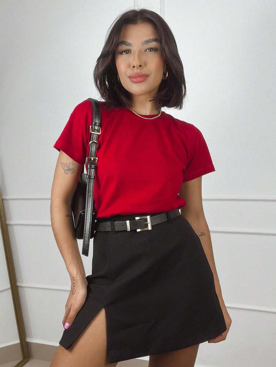 Camiseta Básica 100% Algodão T-Shirt