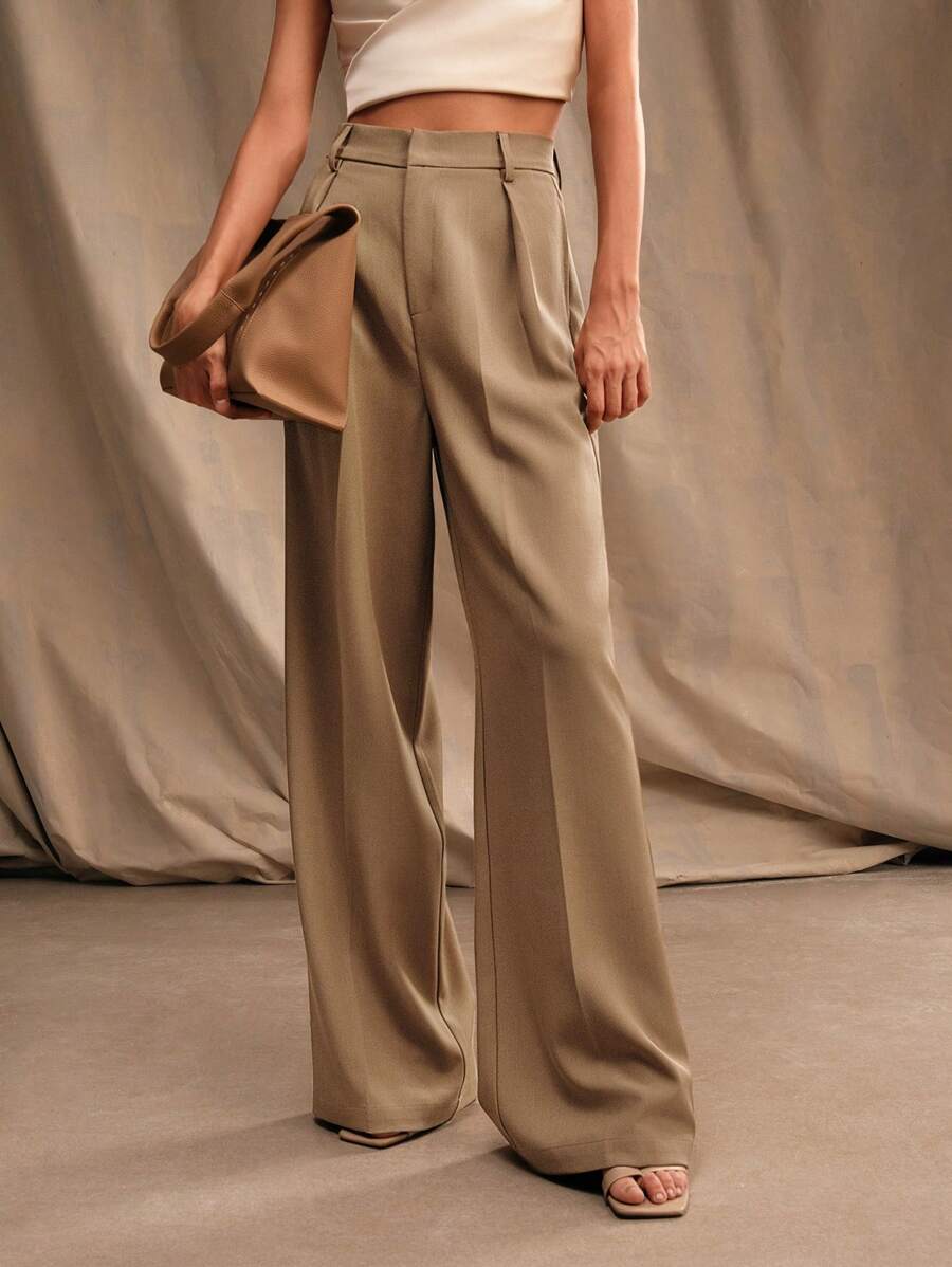 Calça Pantalona Cintura Alta  Venezia