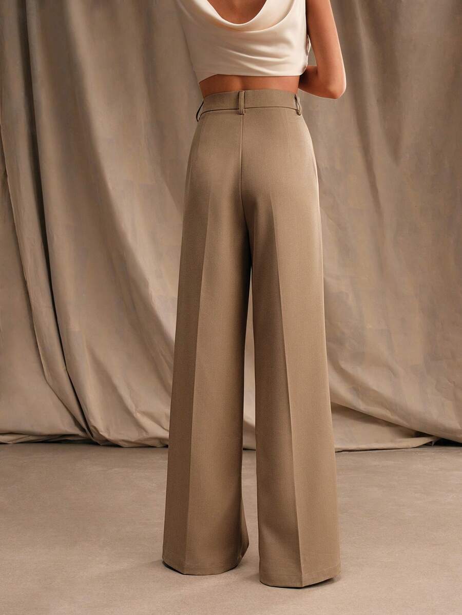 Calça Pantalona Cintura Alta  Venezia