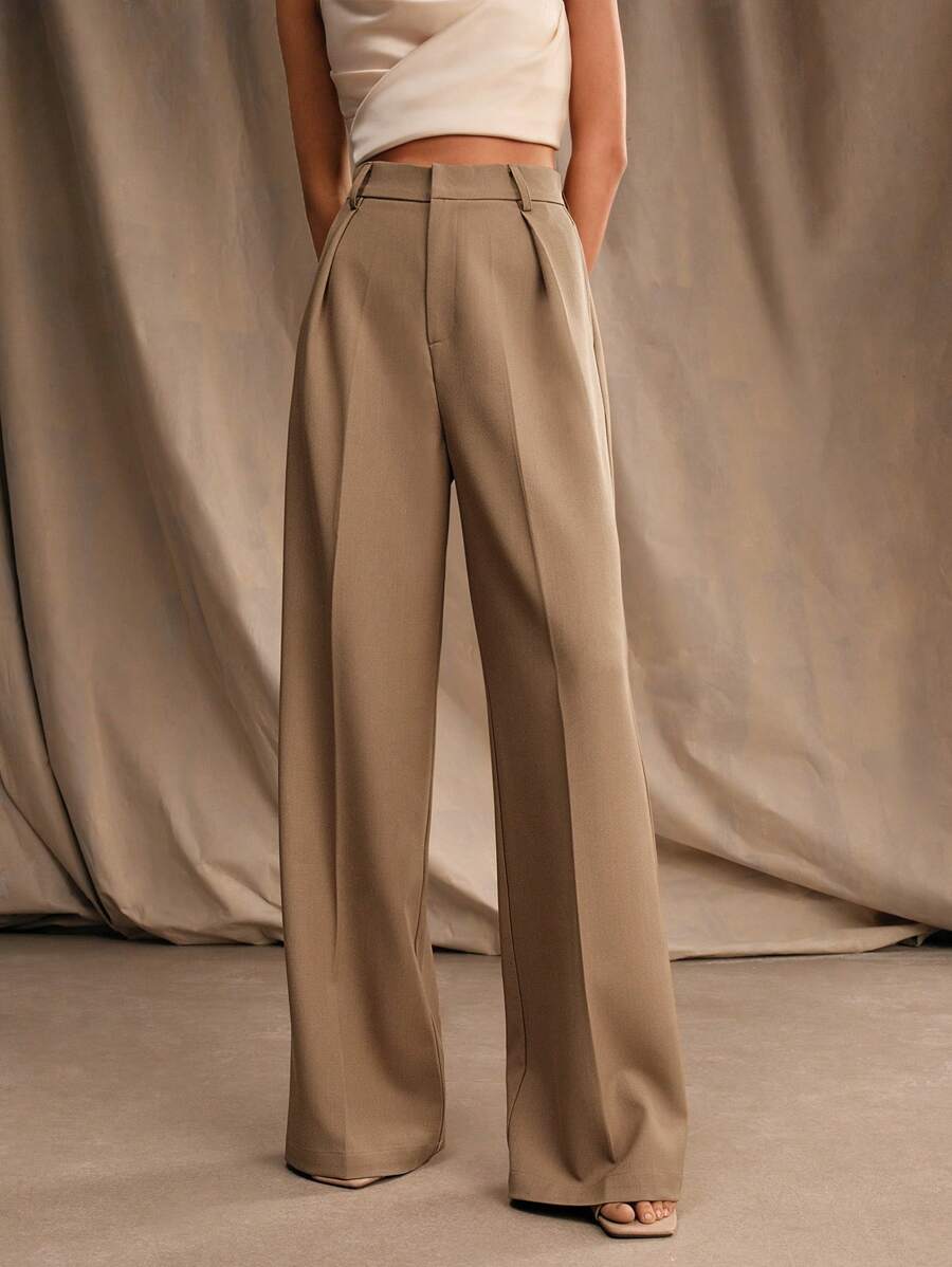Calça Pantalona Cintura Alta  Venezia