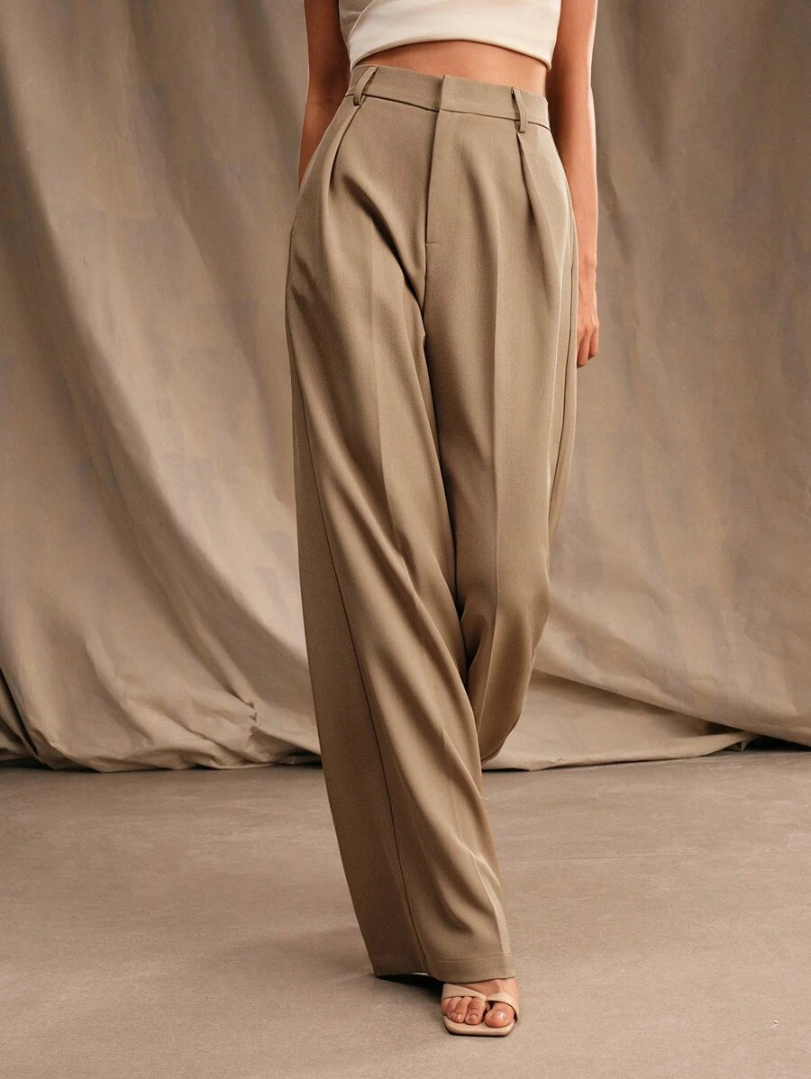 Calça Pantalona Cintura Alta  Venezia