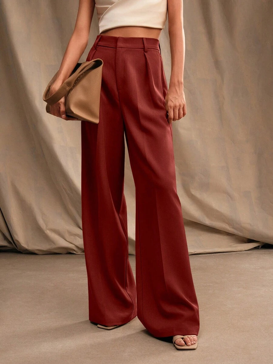 Calça Pantalona Cintura Alta  Venezia