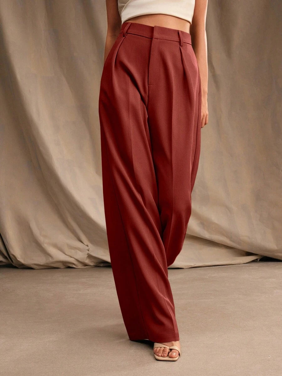 Calça Pantalona Cintura Alta  Venezia