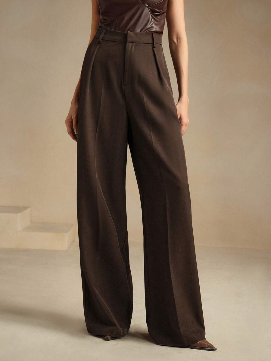 Calça Pantalona Cintura Alta  Venezia