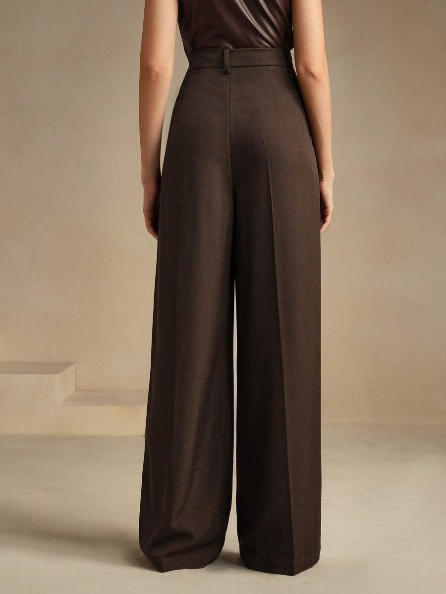 Calça Pantalona Cintura Alta  Venezia