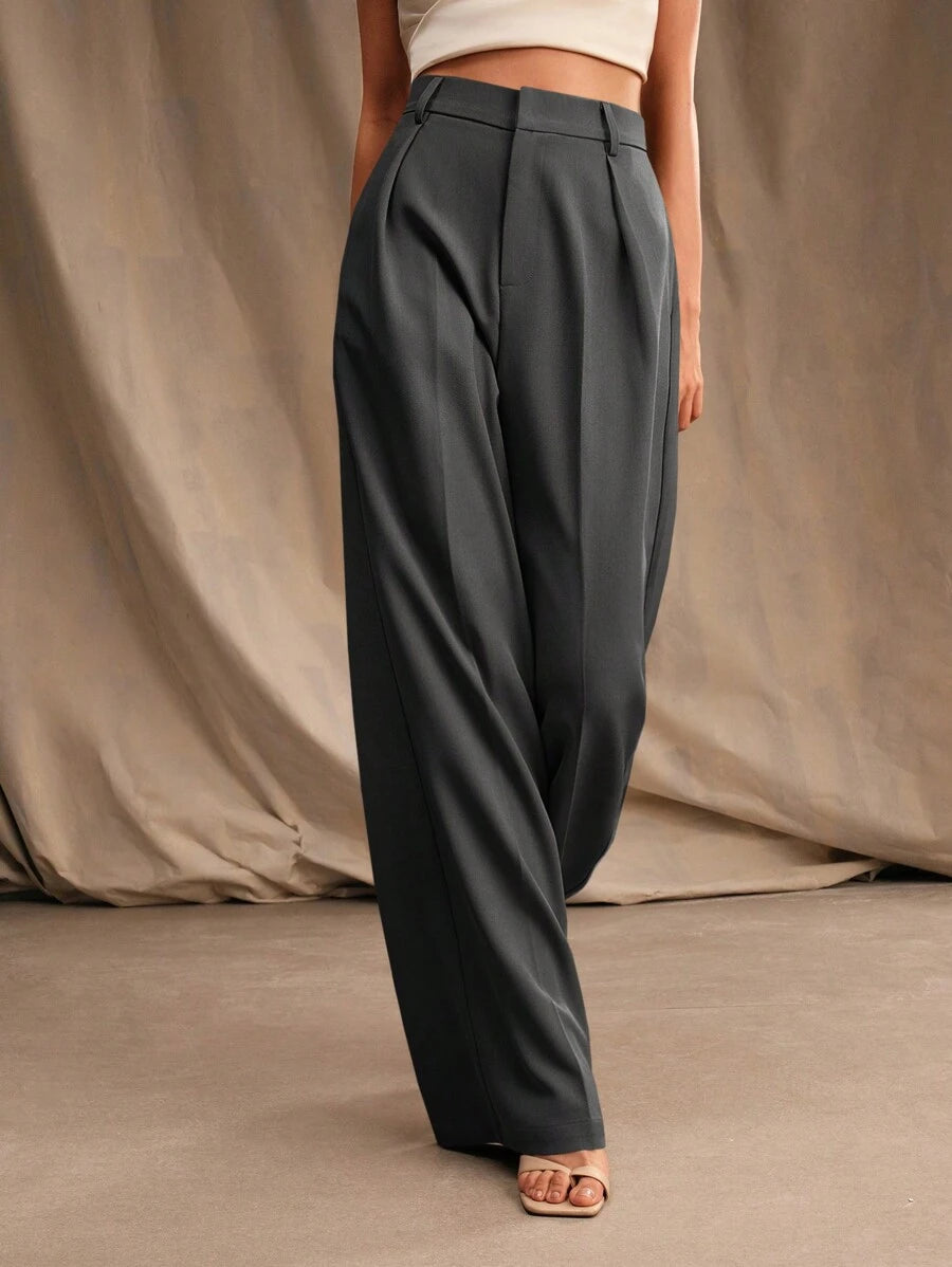 Calça Pantalona Cintura Alta  Venezia