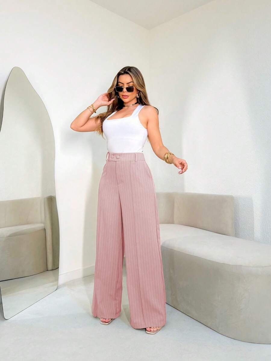 Calça Femininas Listradas Amavi