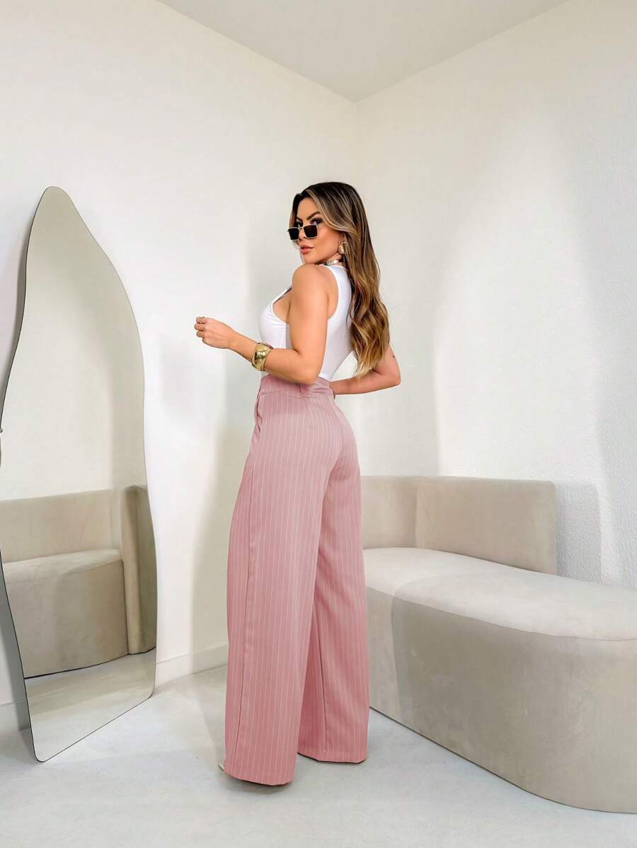 Calça Femininas Listradas Amavi