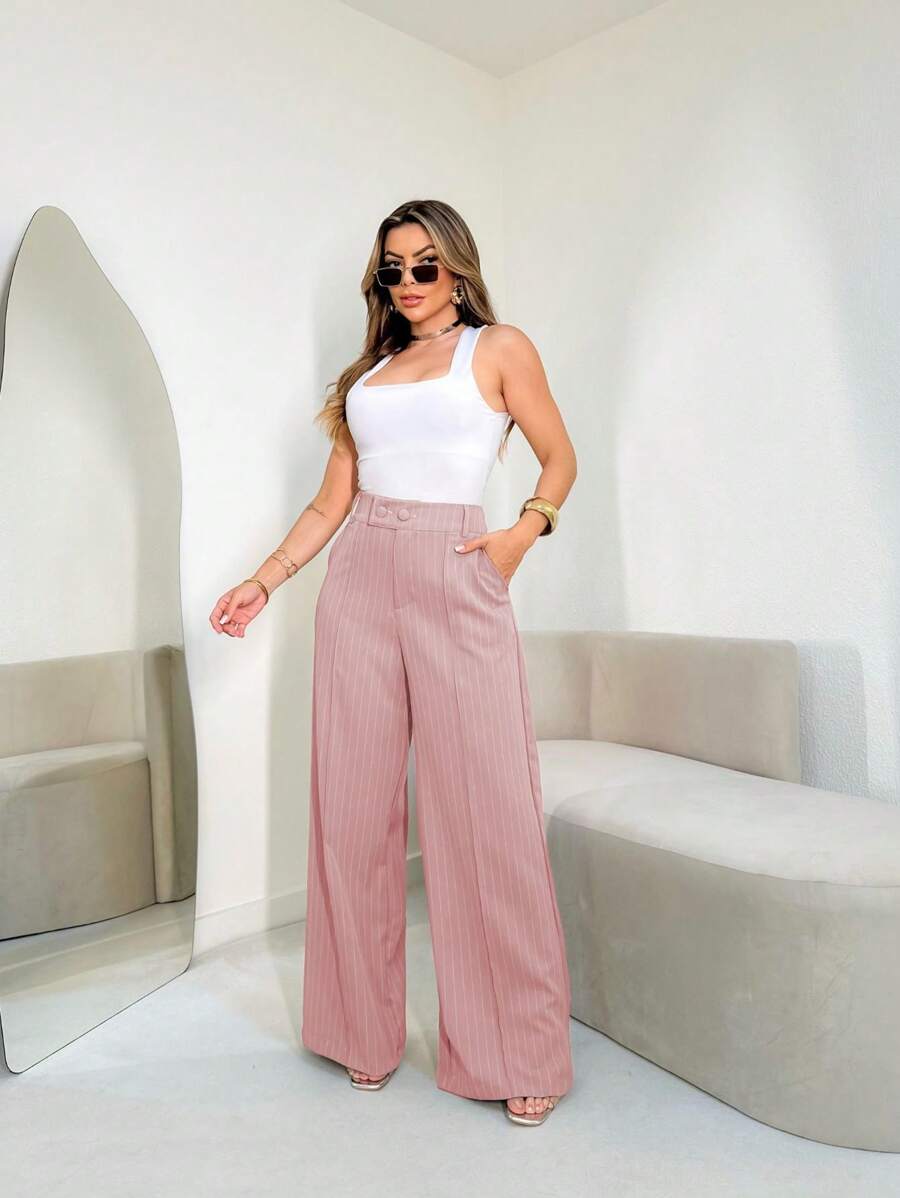 Calça Femininas Listradas Amavi