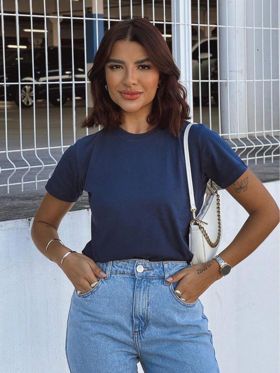 Camiseta Básica 100% Algodão T-Shirt