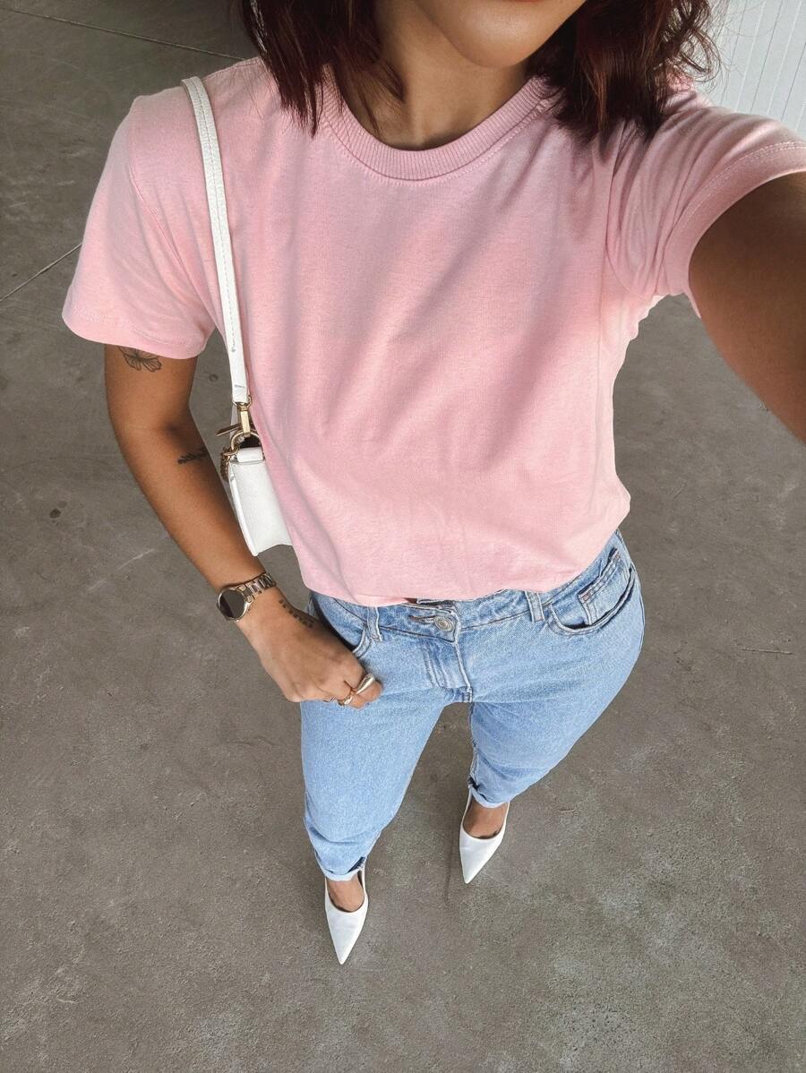 Camiseta Básica 100% Algodão T-Shirt