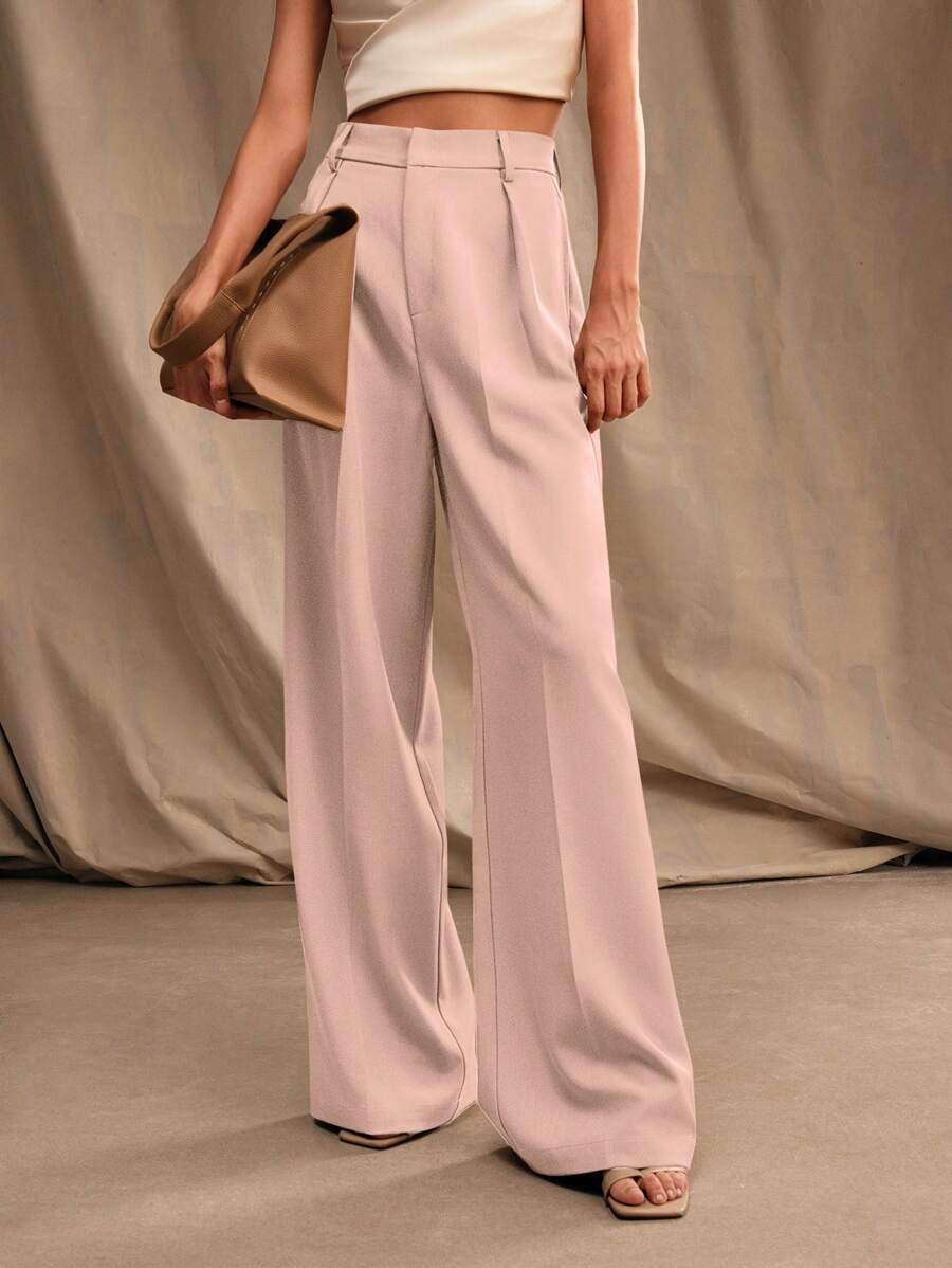 Calça Pantalona Cintura Alta  Venezia