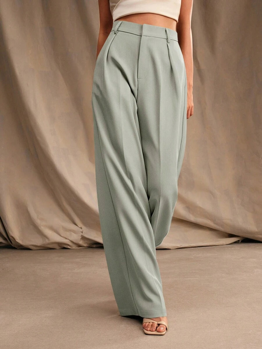 Calça Pantalona Cintura Alta  Venezia