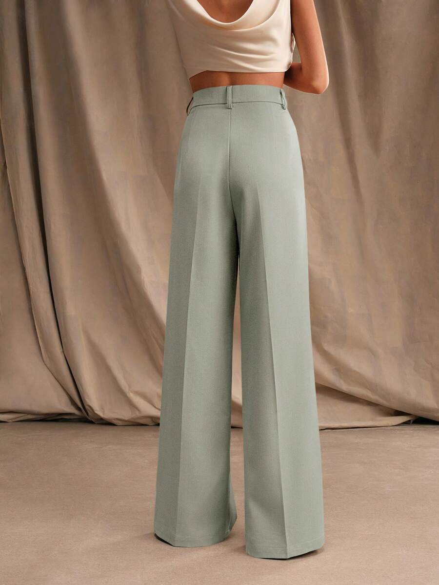 Calça Pantalona Cintura Alta  Venezia