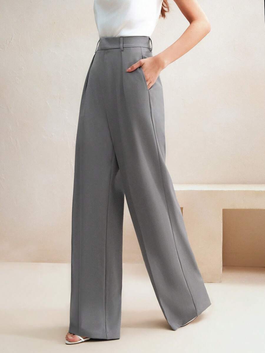Calça Pantalona Cintura Alta  Venezia