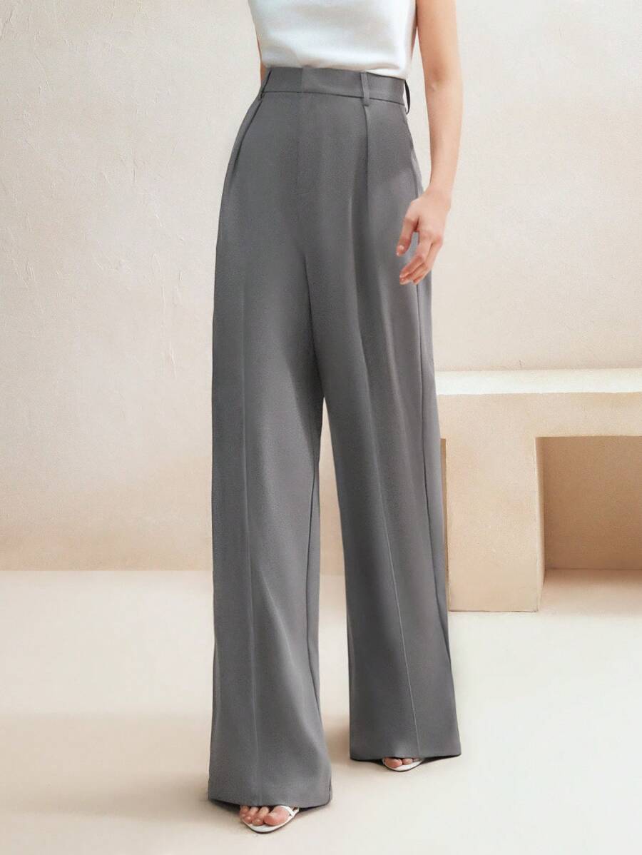Calça Pantalona Cintura Alta  Venezia
