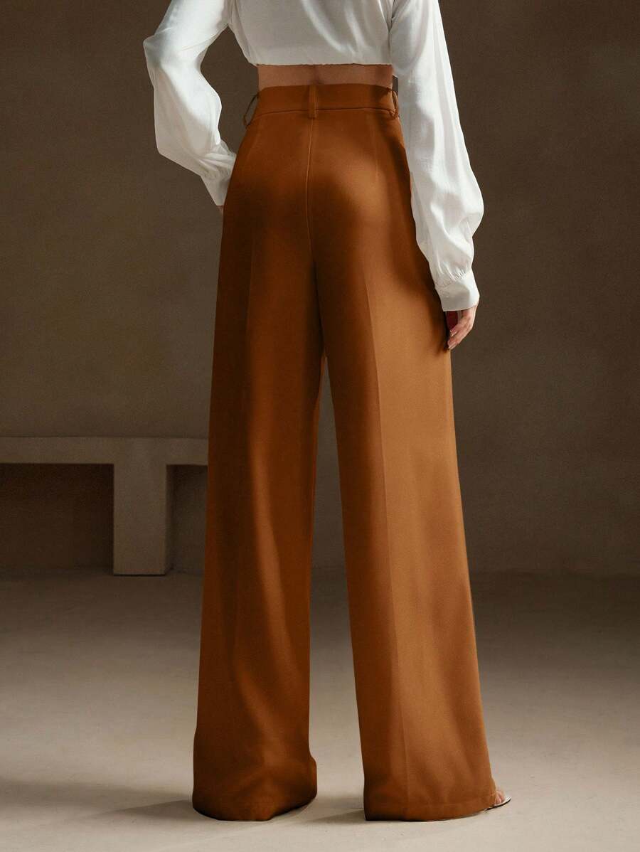 Calça Pantalona Cintura Alta  Venezia