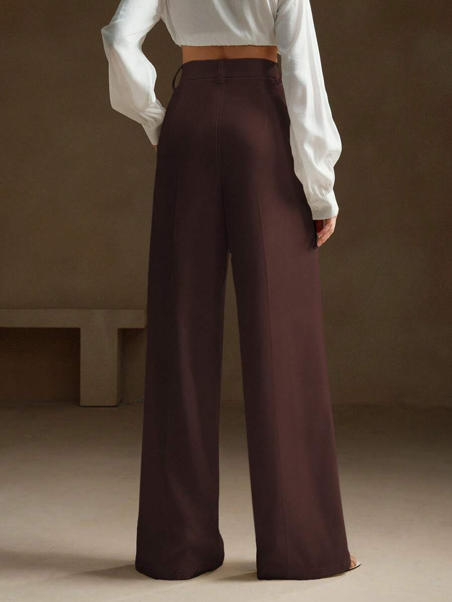 Calça Pantalona Cintura Alta  Venezia