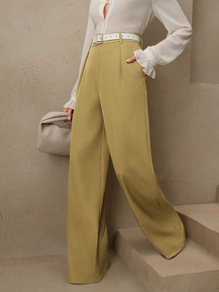 Calça Pantalona Cintura Alta  Venezia