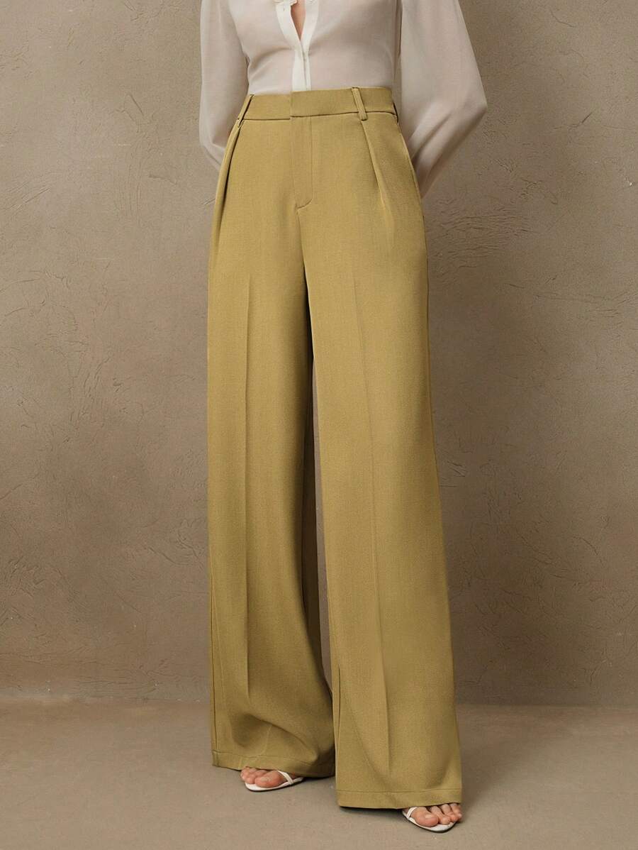 Calça Pantalona Cintura Alta  Venezia