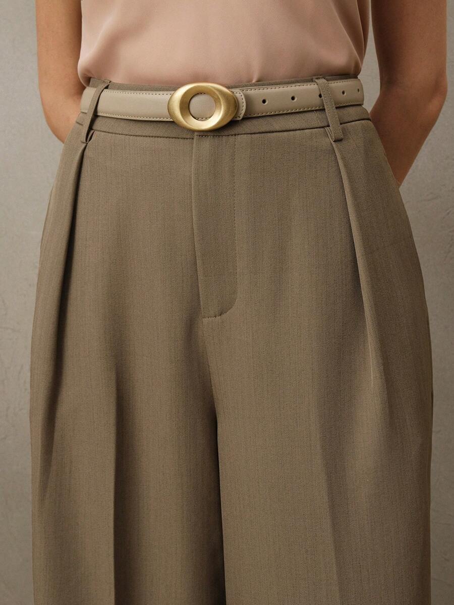 Calça Pantalona Cintura Alta  Venezia