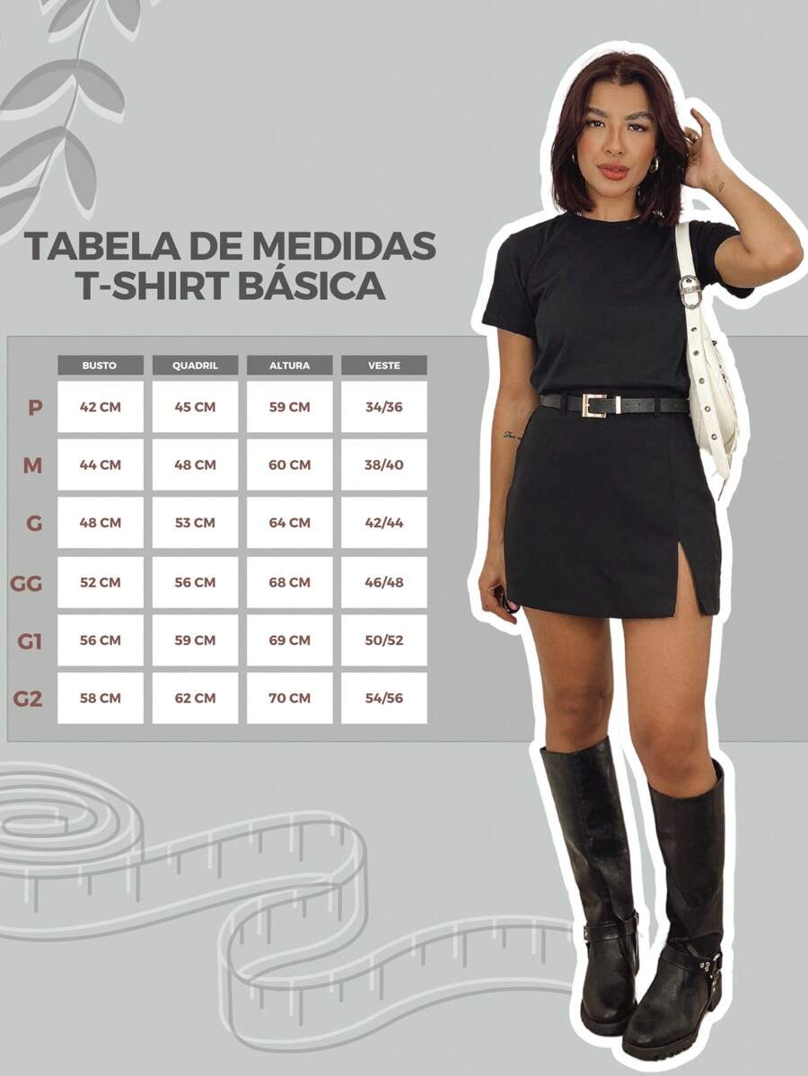 Camiseta Básica 100% Algodão T-Shirt