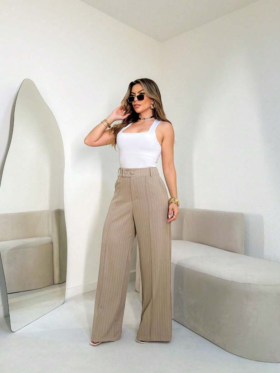 Calça Femininas Listradas Amavi