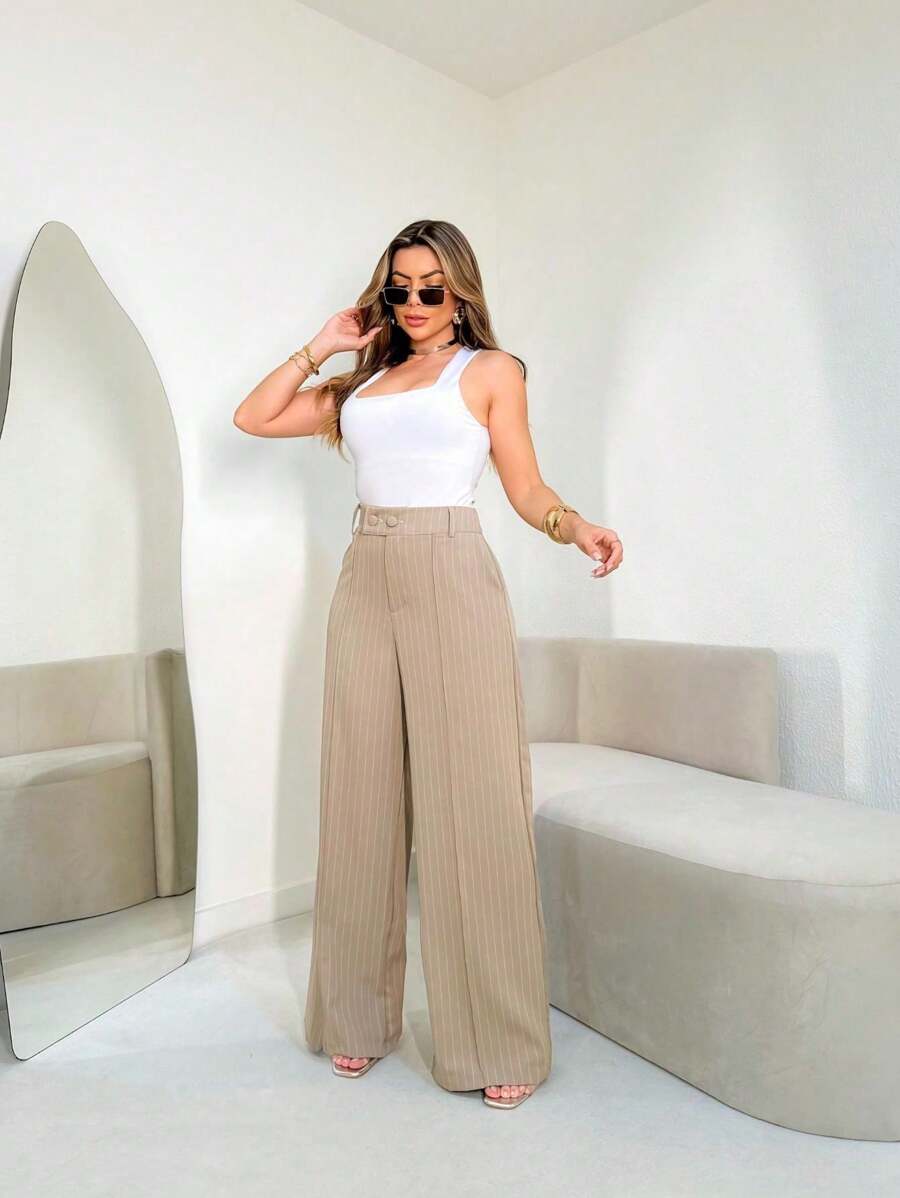 Calça Femininas Listradas Amavi