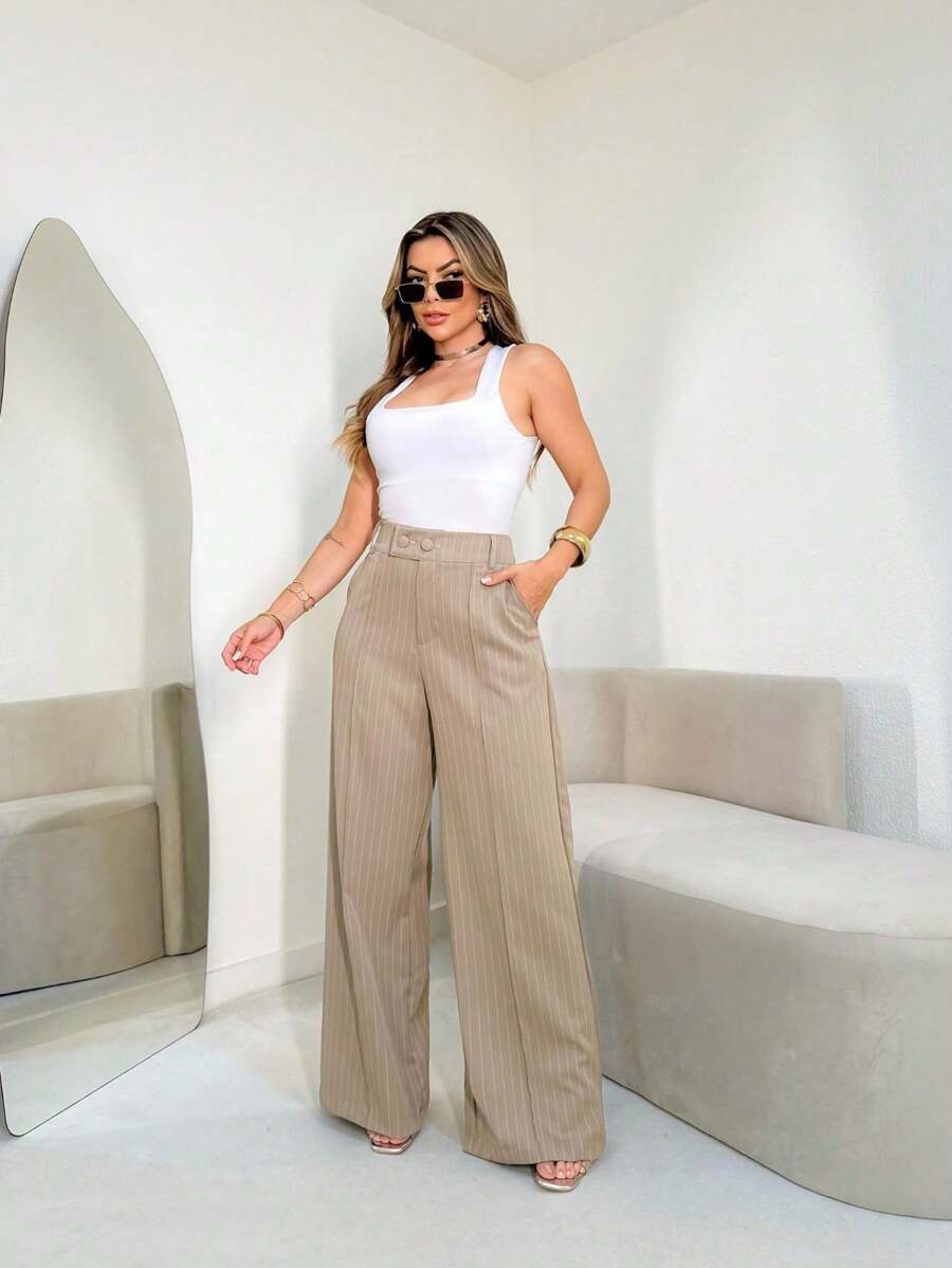 Calça Femininas Listradas Amavi