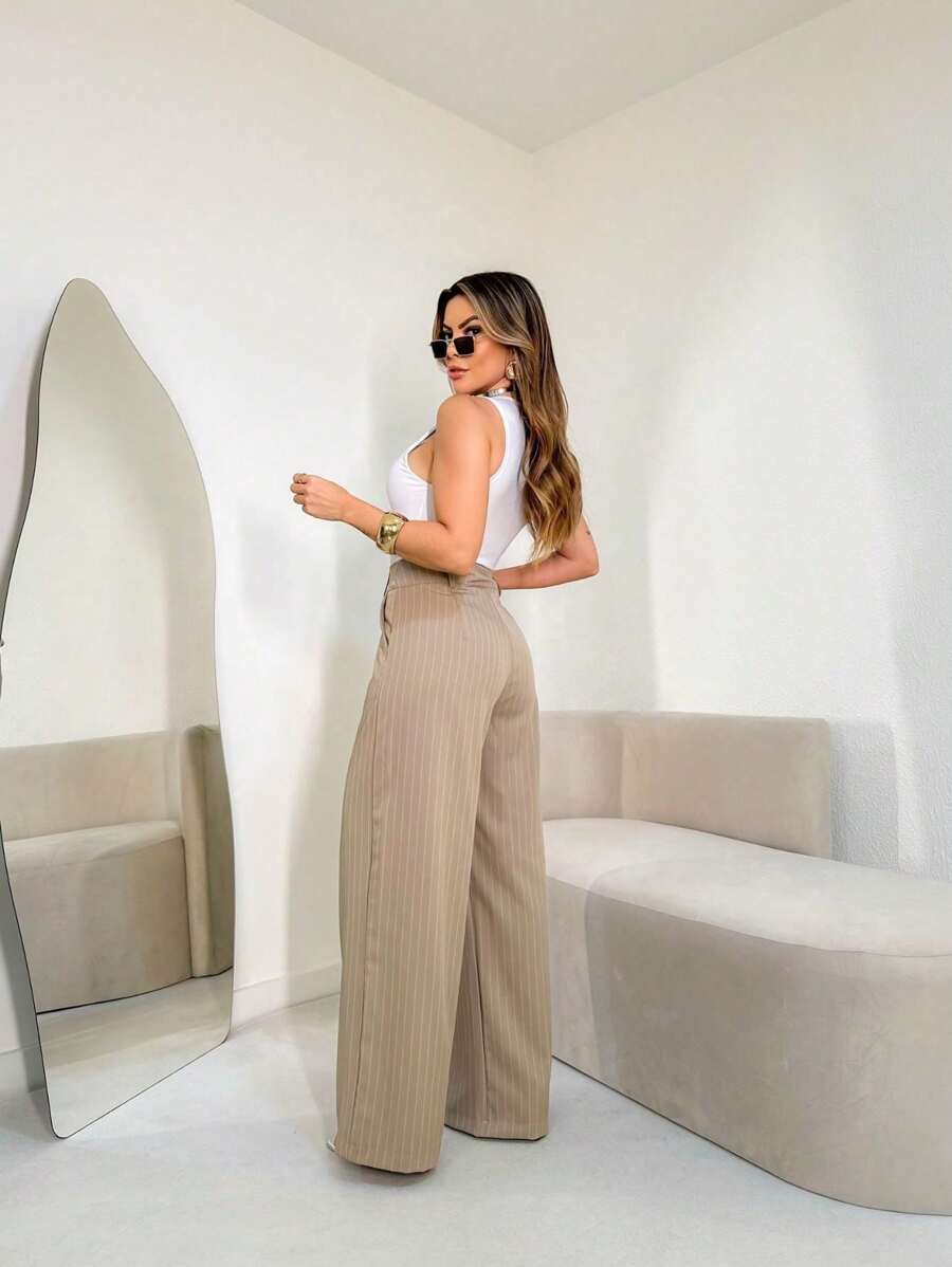 Calça Femininas Listradas Amavi