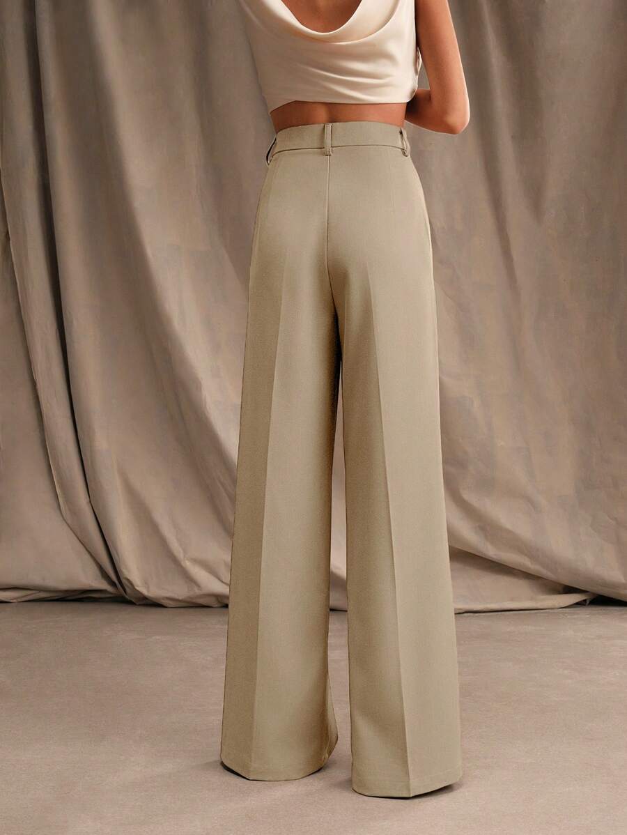 Calça Pantalona Cintura Alta  Venezia