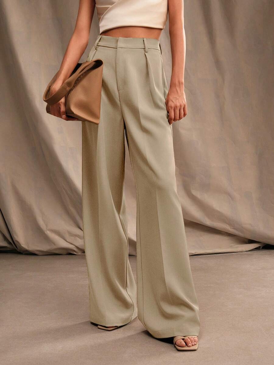 Calça Pantalona Cintura Alta  Venezia