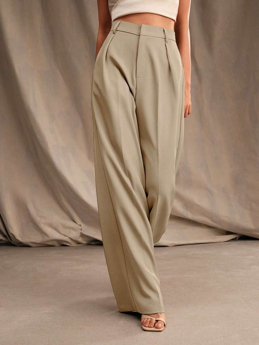 Calça Pantalona Cintura Alta  Venezia