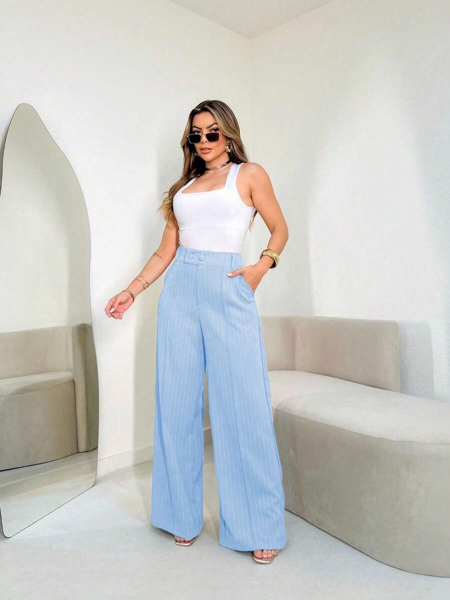 Calça Femininas Listradas Amavi