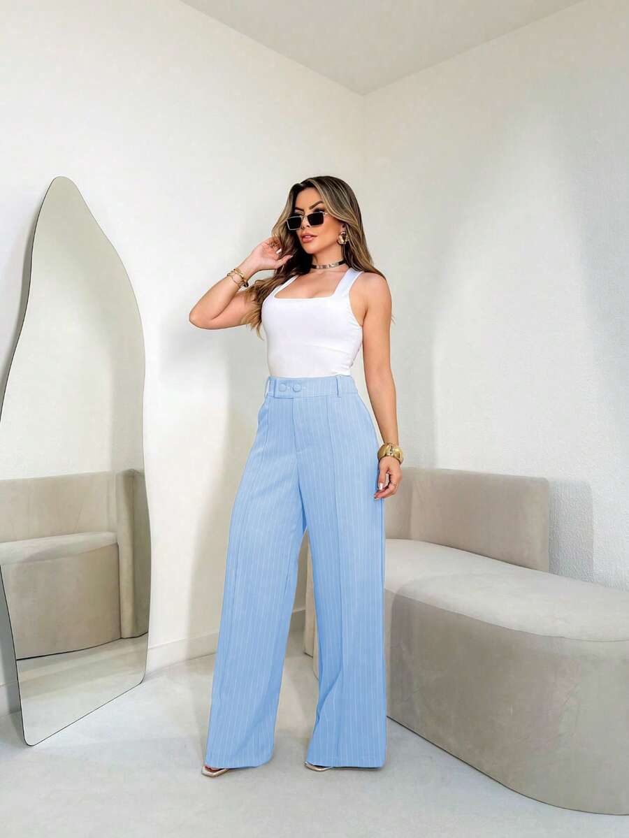 Calça Femininas Listradas Amavi