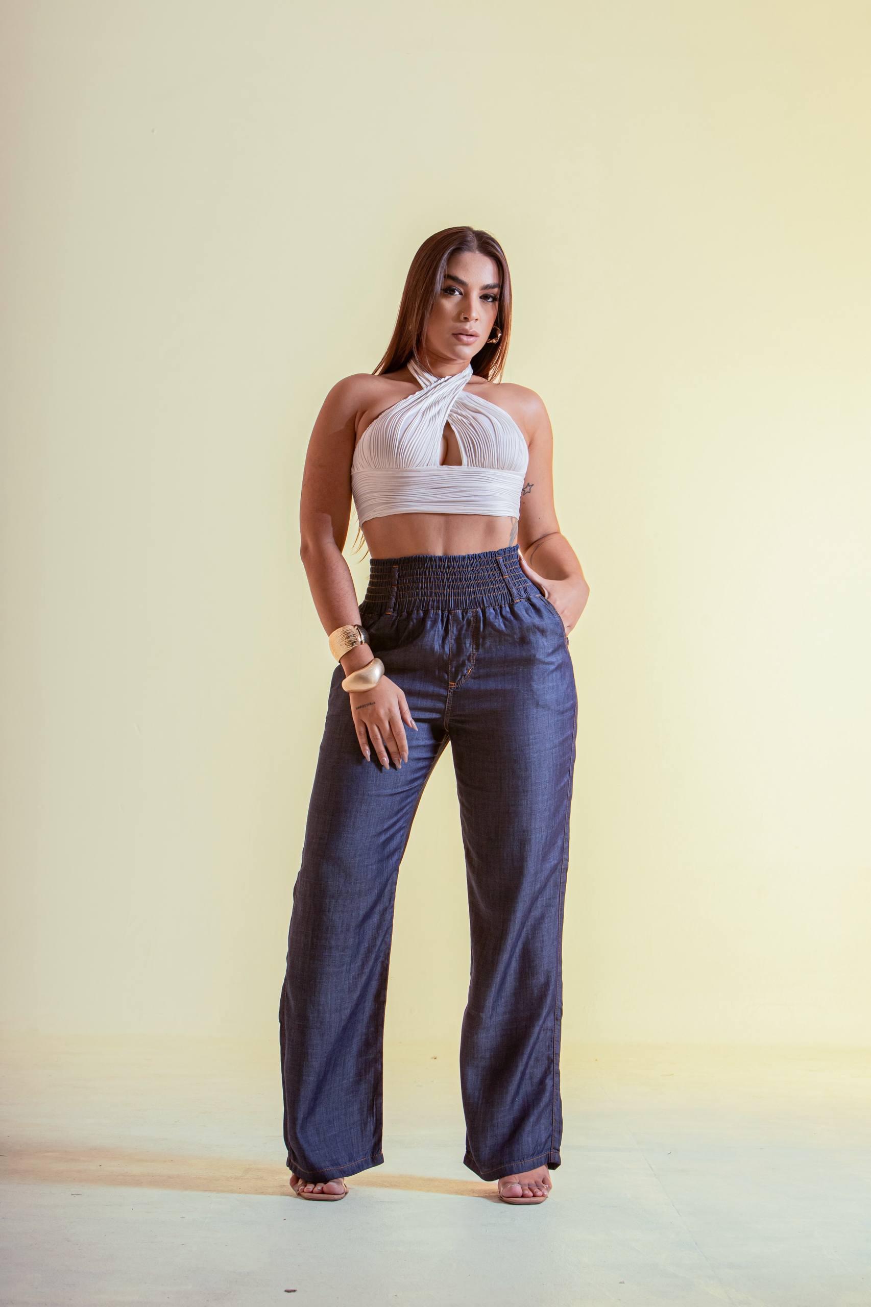 Calça Modeladora Jeans Paris