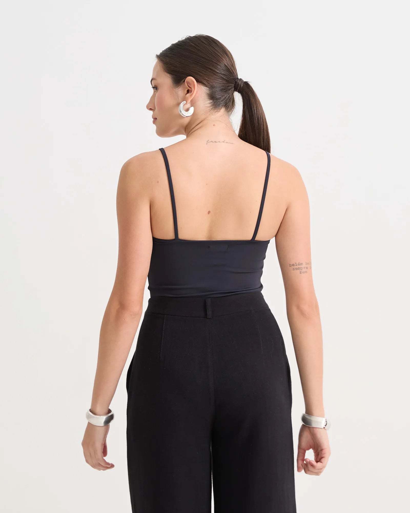 Calça Pantalona De Linho