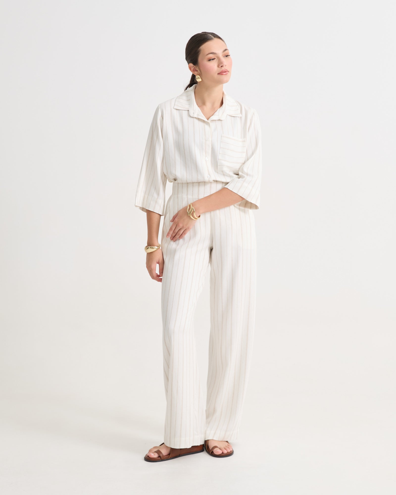 Conjunto Listrado Peônia